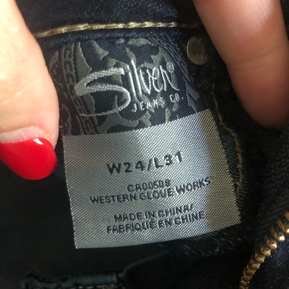 Silver Suki Jegging medium wash jeans size  24 - Picture 7 of 8